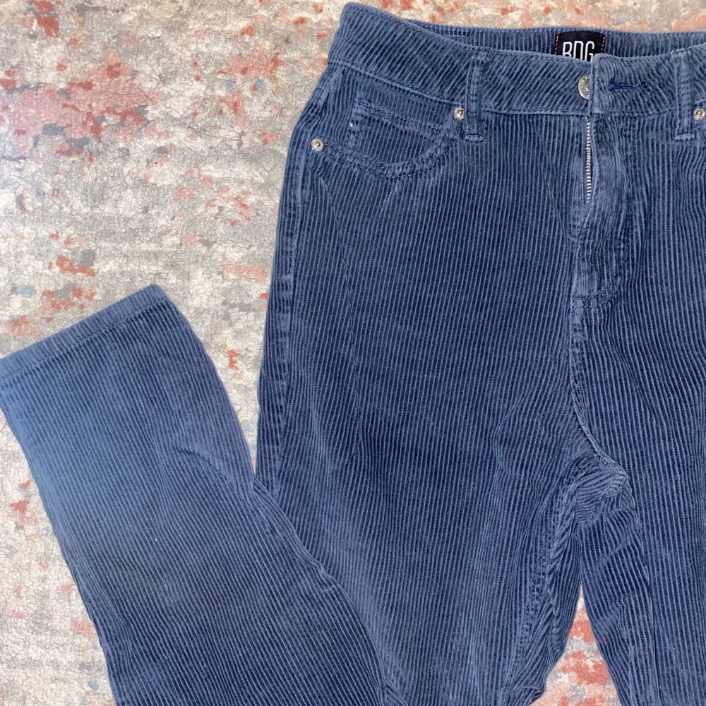 BDG color corduroy high waisted mom pants
